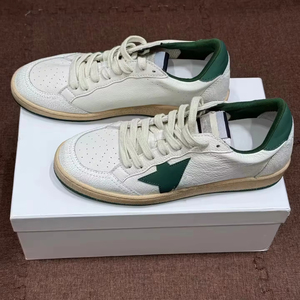 Zapatillas de Piel Auténtica GGBD de Diseñador, Color Blanco, Antideslizantes y Cómodas, Estilo Desgastado Dorado, 2025 - Product Image 5