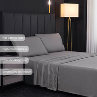 Ensemble de literie en polyester brodé brossé, multicolores, pour la maison, l'hôtel, la chambre à coucher, textile, vente en gros, sur mesure
