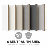 Panneau MDF mélaminé de qualité meuble, taille personnalisée 12/18 mm, résistant à l'humidité, pour corps d'armoire