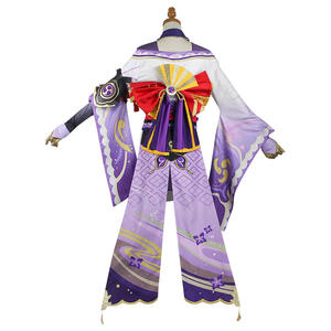 Genshin Impact Raiden Shogun Cosplay Costume Baal Outfits Raiden <span class=keywords><strong>Mei</strong></span> Full Set Cosplay Game Dress Wig Headwear for Anime Expo - Product Image 4