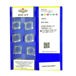 ZCC CCMT YD101 CCGX120404-LH High Wear Resistance Carbide Insert Ferramentas de corte para CNC Torno Alumínio inserir