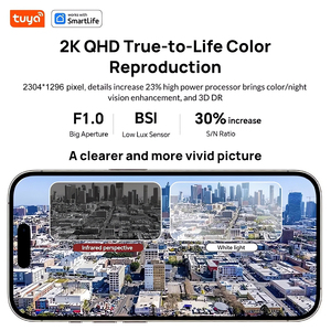 Cámara IP para Ventana 2K 3MP, WiFi de Doble Banda, Tuya Smart, Antideslumbrante, Detección Humana, Cámara de Seguridad para el Hogar - Product Image 4