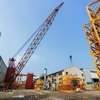 Grue à flèche à treillis pour quai maritime |   Grue de levage lourd pour chantier naval, équipement de levage de navires en port offshore, certifiée CCS BV DNV