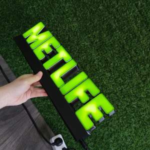 Logo <span class=keywords><strong>en</strong></span> acrylique éclairé par LED miniature personnalisé, caractères <span class=keywords><strong>de</strong></span> <span class=keywords><strong>porte</strong></span> <span class=keywords><strong>de</strong></span> magasin <span class=keywords><strong>en</strong></span> acier inoxydable, affichage intérieur, transformateur lumineux <span class=keywords><strong>de</strong></span> bureau - Product Image 4