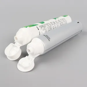 Tubo de pasta de dente de alumínio laminado 100ml, tubo com tampa