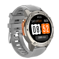 Strava 1.43'' Layar Amoled Panggilan BT Jam Tangan Pintar GPS 5ATM Jam Tangan Pintar untuk Pria Jam Tangan Olahraga Luar Ruangan Pelacak Oksigen Darah