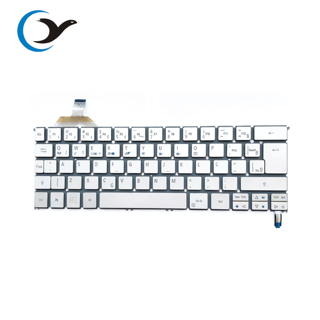 S7-392 Brand New Replacement Laptop US Keyboard for Acer Aspire S7-392 Ultrabook Series Silver Notebook Keyboard