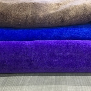 Toalla de microfibra para lavado de coches, 60x160cm, súper absorbente, sin pelusas, multiusos, para limpieza de automóviles, color azul, morado y café - Product Image 2