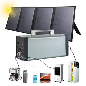 Power Bank 1000W 1560Wwh Mini generatore di energia solare portatile da campeggio con ricarica rapida del telefono