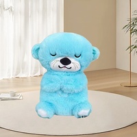 Ours en peluche musical respirant unisexe 31cm-50cm pour les 14 ans et plus pour favoriser le sommeil