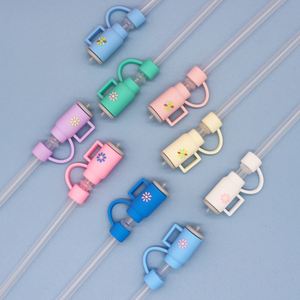 Tapones de silicona personalizados para pajitas, accesorios bonitos compatibles con vasos, cubierta para asa y pajita, se ajustan a la taza - Product Image 6