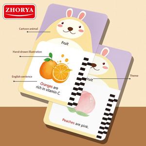 Zhorya 112 Flashcards 224 Mots Cartes Flash Parlantes Machines d'Apprentissage Jouets pour Enfants - Product Image 4