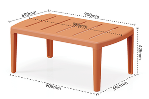 GDRS Modern Outdoor <b>Plastic</b> Sofa <b>Set</b>-Durable & Weather Resistant 6-Person Capacity | Ready to Ship USA Patio Furniture - Product Image 4