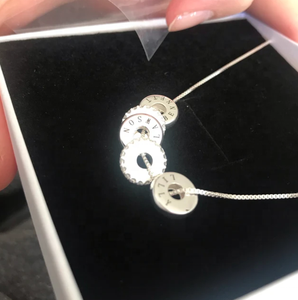 <span class=keywords><strong>Perline</strong></span> intagliate in acciaio inossidabile <span class=keywords><strong>collana</strong></span> <span class=keywords><strong>con</strong></span> pendente cavo rotondo scritte personalizzate gioielli ispirati intarsiati <span class=keywords><strong>con</strong></span> zircone CZ regalo da donna - Product Image 2