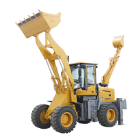 Backhoe Loader Diesel 6.5 Ton 4x4, Sasis Bertulang Kuat dengan Pompa Kawasaki untuk Konstruksi Jalan
