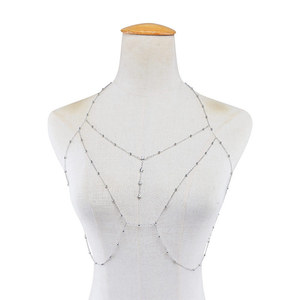 Chaîne <span class=keywords><strong>de</strong></span> corps sexy et scintillante, bijoux en cuivre, chaîne <span class=keywords><strong>de</strong></span> poitrine à bretelles croisées, bijoux <span class=keywords><strong>de</strong></span> mode, chaîne <span class=keywords><strong>de</strong></span> corps - Product Image 3