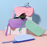 Nouveauté 2026 : Étui de rangement portable en silicone pour lunettes de soleil et de vue, design personnalisé, sac de rangement unisexe pour lunettes