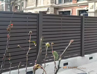 Reilbu garde l'intimité Clôture à persiennes en aluminium pour le jardin d'arrière-cour