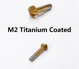 <strong>M35</strong> TiALN Chamfer Countersink Drill Bits 4.3-40mm 3 Flutes 90 Degree - Product Image 4