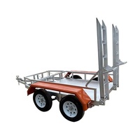 Remorque résistante de transporteur de remorque de lit plat ATV pour la mini excavatrice