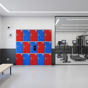 Casiers de gym étanches en plastique ABS Toppla avec cadenas à combinaison et étagères réglables - Product Image 1