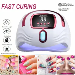 Secador de Uñas Nail DryerSun S5 268W UV LED para Curado de Esmalte en Gel, 57 Luces LED, Curado Rápido, Sensor Automático, 4 Ajustes de Temporizador, Lámpara de Uñas - Product Image 3