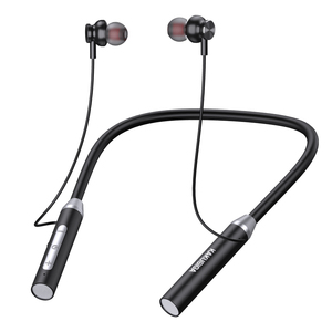 KSC-833 Black Bluetooth Neckband Headphones <b>Wireless</b> Sports Earphones With <b>Mic</b> For Running And Gym Use - Product Image 1