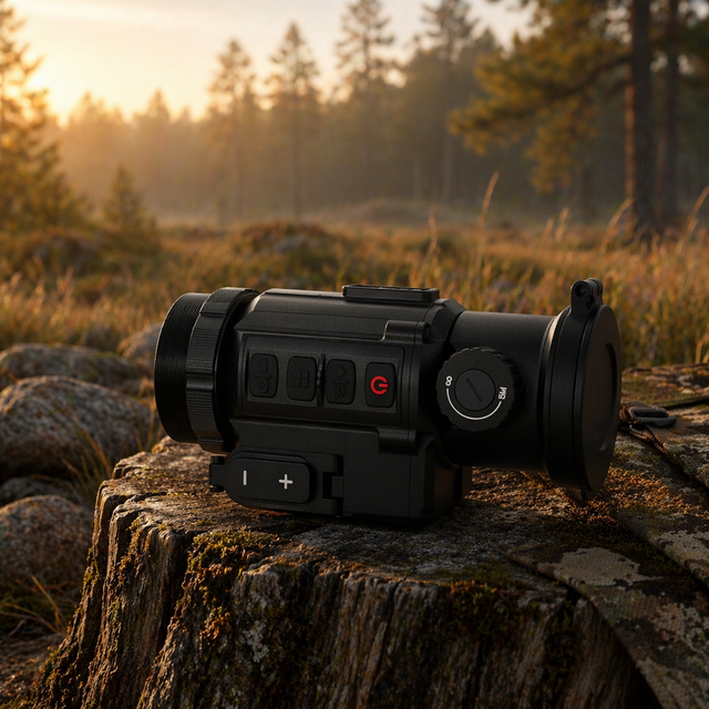 OUTDOORSIGHT CLIP640 PRO Thermal Imaging Clip-on Monocular 640x512 Resolution 50mm Objective Lens Aluminum Alloy Construction.