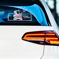 Autocollants de voiture holographiques personnalisés, résistants aux intempéries, imprimés UV, autocollants de fenêtre, impression de logo personnalisée, autocollant de voiture