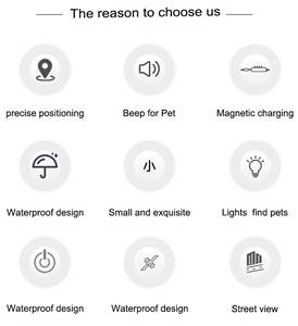Localisateur GPS pour animaux de compagnie rechargeable avec charge magnétique et longue autonomie - Product Image 5