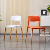 Chaise portable à dossier incurvé en plastique renforcé pour cantine, prix de gros, fabriquée en Chine, idéale pour café intérieur