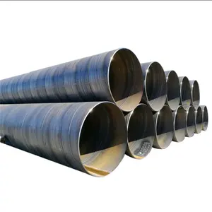 ASTM A106 A36 A53 Spiral Welded Black Mild Carbon Steel Tube Round Square Rectangle SSAW Sawl API 5L CS ERW Welded Steel Pipe