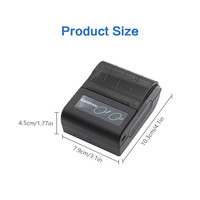 Impresora de Recibos Térmica Inalámbrica Profesional y Duradera, Mini Impresora Portátil de Facturas con Conexión USB POS de 58 mm, Blanco y Negro, en Stock