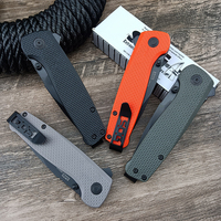Couteaux de poche pliants D2, lame Drop Point, manche en fibre de nylon, couteaux utilitaires tactiques de survie pour le camping en plein air, la chasse et la survie, outils EDC