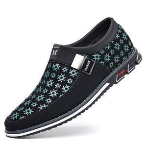 Chaussures bateau à enfiler imprimées pour hommes, bout rond, doublure en toile, semelle extérieure en caoutchouc, respirantes, fabriquées à Wenzhou, tailles 48 49 50 - Product Image 5