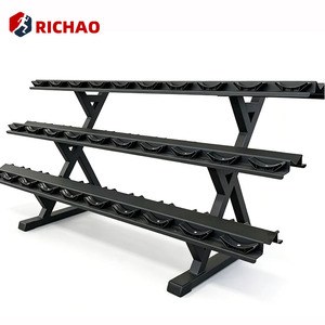 Home Gym Strength Training Equipment 2 Layer Hex <strong>Dumbell</strong> Rack Commercial Dumbbell 10 Pairs 2 Tier Dumbbell Rack <strong>Stand</strong> - Product Image 5