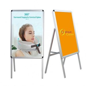Support de signalisation publicitaire extérieur en métal en forme de A pour trottoir, idéal pour affiches - Product Image 1