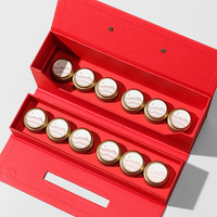 Vente en gros coffret cadeau vide en papier spécial personnalisé 12 petites canettes panier rigide de luxe emballage de thé gaufrage matériaux recyclés