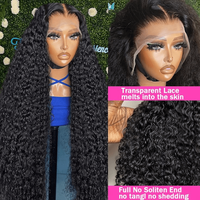 15A kutikula selaras 32 inci Burmese dalam keriting 13x6 penuh tanpa lem renda Frontal Vietnam Virgin rambut manusia India wig