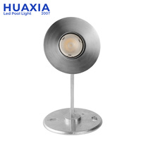 Projecteur LED sous-marin HUAXIA haute puissance 316SS 3W blanc chaud RGB avec garantie de 2 ans pour piscine, jardin, fontaine, aménagement paysager