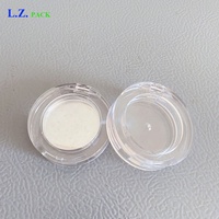 LZ Pack Stock 100pcs Rond Plein Clair Unique Couleur 36mm Blush Emballage Personnalisé Logo Mignon Compact Poudre Maquillage Visage Cas