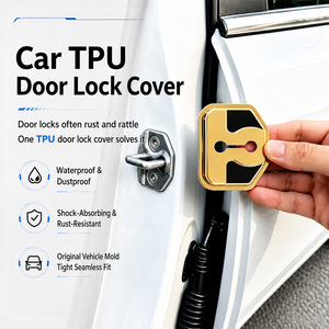 Innofit ฝาปิด TPU แบบกำหนดเองสำหรับล็อคประตูรถสลักเหมาะสำหรับ Volvo <span class=keywords><strong>Suzuki</strong></span> lynk & Co Foton landbaic Wuling ขายดี - Product Image 2