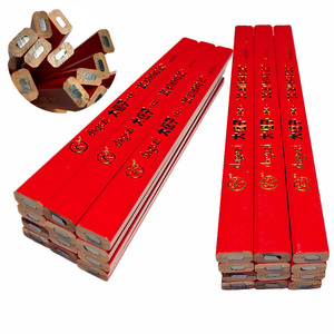 Carpenter <b>Pencil</b> Set Custom Logo Special Marking Woodworking <b>Pencil</b> Red Blue Black Colors Wood Thick Core <b>Pencil</b> - Product Image 4