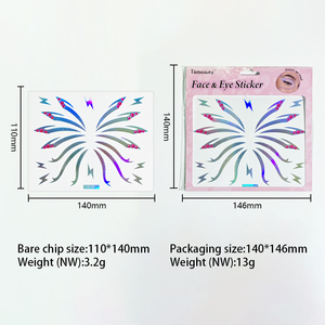 Autocollant de <span class=keywords><strong>tatouage</strong></span> laser Eyeliner personnalisé visage sexy <span class=keywords><strong>diamant</strong></span> maquillage waterpro de strass femmes couleur faux <span class=keywords><strong>tatouage</strong></span> temporaire - Product Image 6