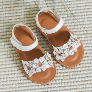 Sandales pour filles, modèle personnalisé, nouveau modèle, fleurs, étoiles, été, mignonnes, décontractées, confortables, pour enfants, taille 21-16 - Product Image 3