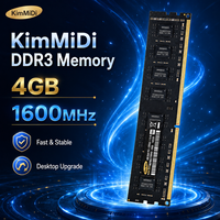 Module de mémoire RAM DDR3 4 Go 1600 MHz ECC/REG ECC Kim MiDi pour ordinateur de bureau PC3-12800 240PIN DIMM, mise à niveau stable du système informatique pour le jeu