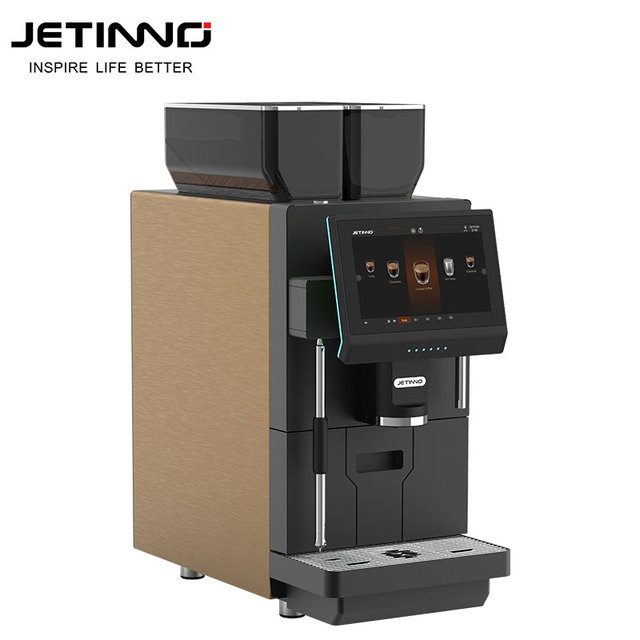 Jetinno JL60A Commercial Coffee Machine with Milk Steam Wand Black Coffee Italian Espresso Coffee Machine for Business
