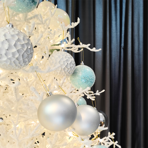 Longstar – arbre de noël artificiel floqué avec 2023 lumières Led, nouveau Design, Style <span class=keywords><strong>sapin</strong></span> 750, blanc pur, pointes d'injection PE - Product Image 3