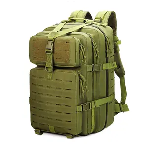 JSH Hot Selling Camouflage Molle System Tactical Assault Backpack 45L Molle Custom Backpack For Gym Hiking Custom Logo