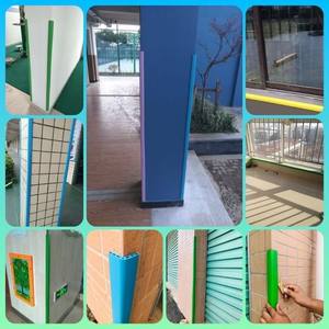 Bande de protection d'angle en forme de L robuste, anti-collision, en PVC/caoutchouc souple, protection de bord de mur, bande de sécurité autocollante - Product Image 6